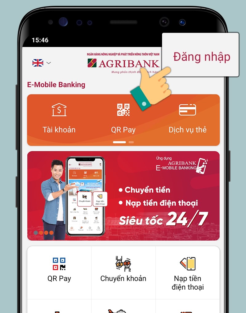 Tra cứu qua E Mobile Banking