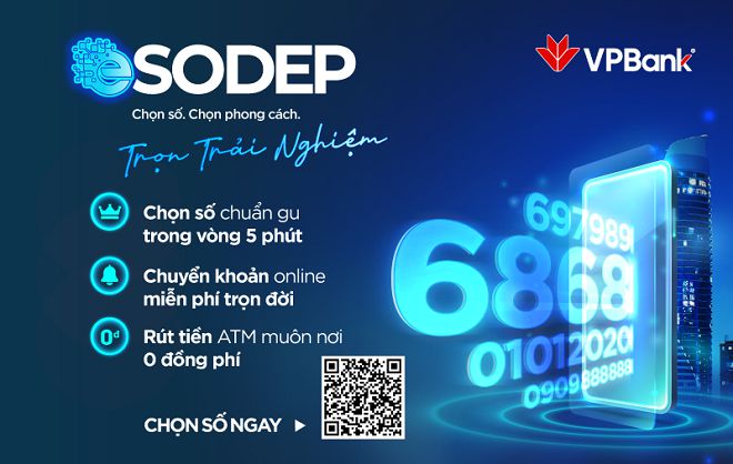 Mở tài khoản số đẹp tại VPBank