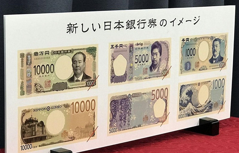 Các loại mệnh giá tiền giấy Yên Nhật:
