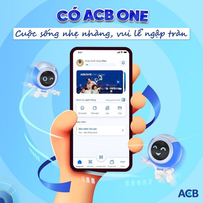 Mở thẻ ATM ACB Online trên ATM ACB One