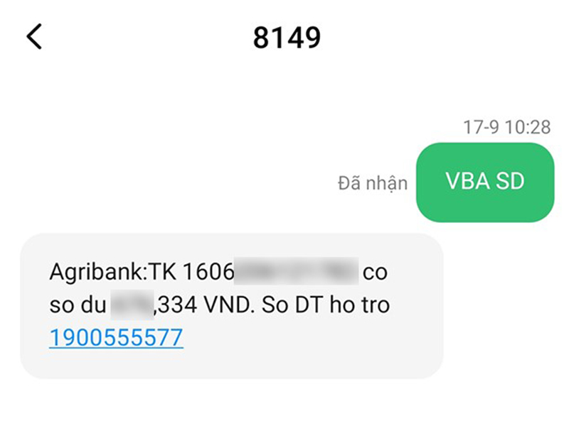 Tra Cứu Số Dư Tài Khoản Ngân Hàng Agribank Bằng SMS Banking