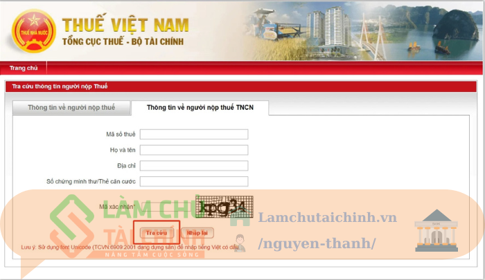 Truy cập vào hệ thống tra cứu thông tin do Chính phủ